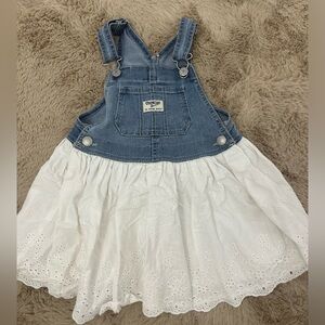 Osh Kosh denim suspender dress size 4T